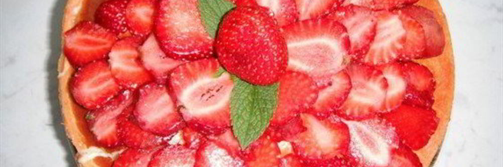 Чизкейк с клубникой и белым шоколадом