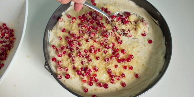 чизкейк с красной смородиной