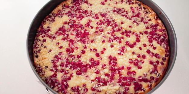 чизкейк с красной смородиной