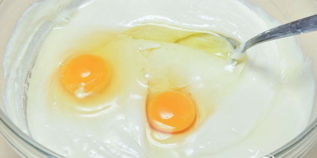 чизкейк с яблоками и маком