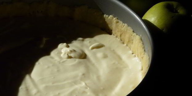 датский яблочный чизкейк