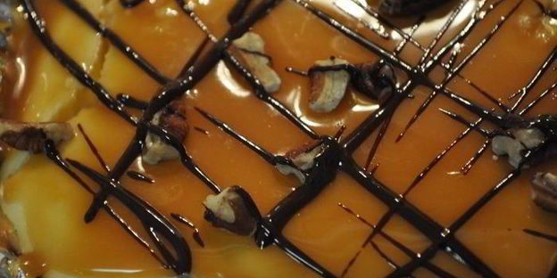 карамельно-пекановый чизкейк