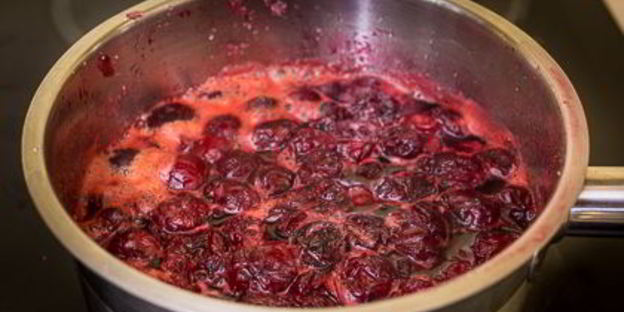 холодный вишневый чизкейк