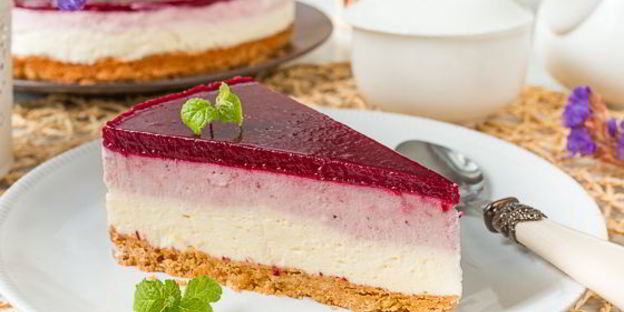 холодный вишневый чизкейк