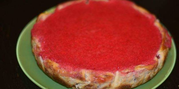 клубничный чизкейк в мультиварке