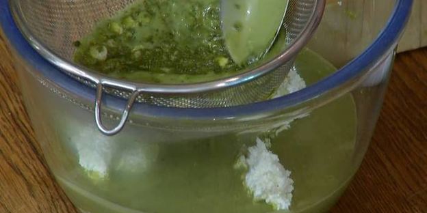 кокосовый чизкейк на зеленом чае