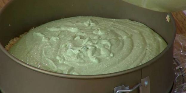 кокосовый чизкейк на зеленом чае