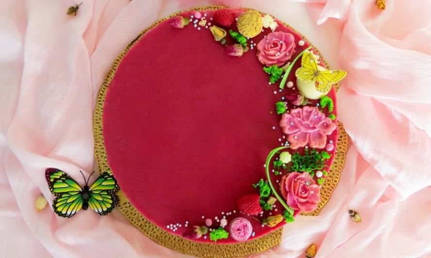 Рецепт малинового чизкейка