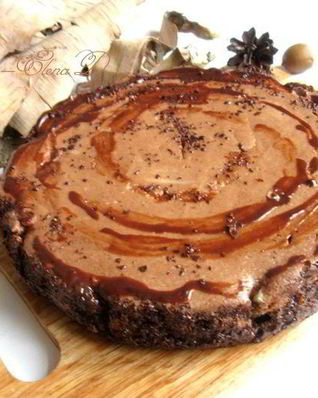 Шоколадно-лимонный чизкейк со вкусом горького миндаля