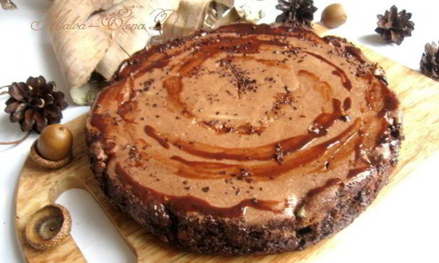 Рецепт шоколадна-лимонного чизкейк со вкусом горького миндаля