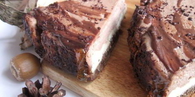 шоколадно-лимонный чизкейк со вкусом горького миндаля