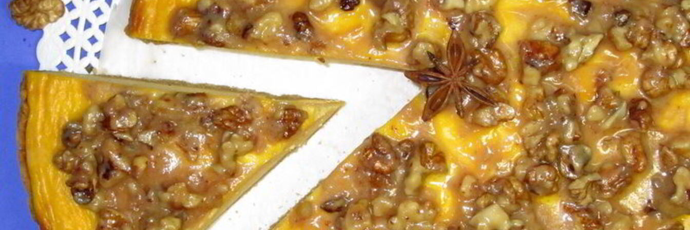 Тыквенный чизкейк с грецкими орехами и корицей