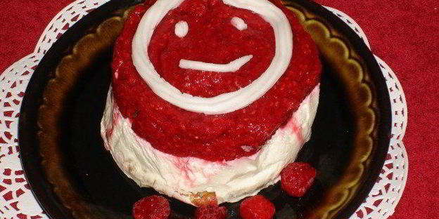 ванильный чизкейк-лайт с ягодой