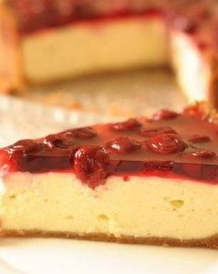 Вишневый чизкейк с домашним творогом