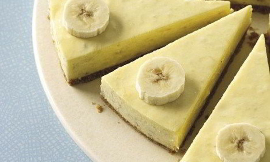 Рецепт яблочно-бананового чизкейк без запекания