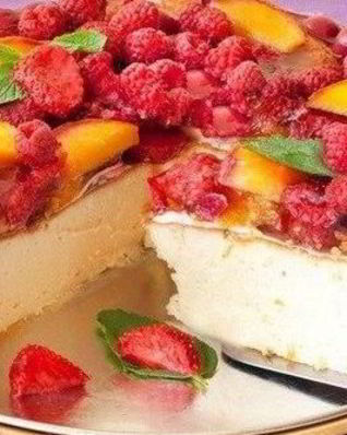 Ягодный чизкейк в духовке