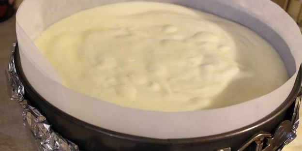 японский хлопковый чизкейк с малиновым курдом