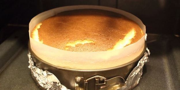 японский хлопковый чизкейк с малиновым курдом