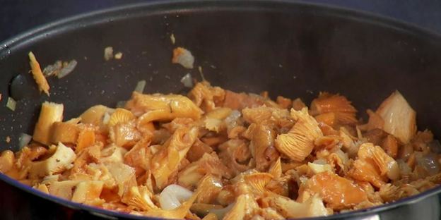 закусочный чизкейк с грибами