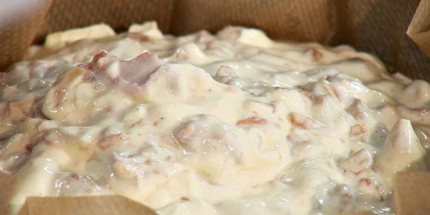 закусочный чизкейк с грибами