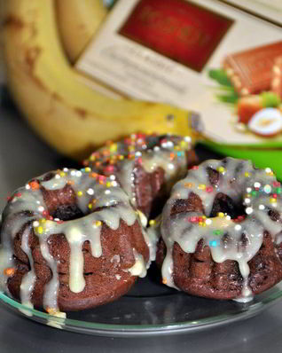 Бананово-шоколадные кексы