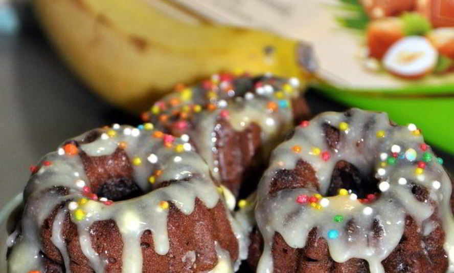 Рецепт бананова-шоколадных кексы