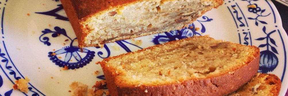 Банановый кекс с грецкими орехами