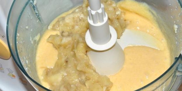 банановый кекс с орехами