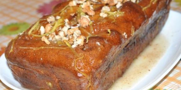 банановый кекс с орехами