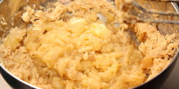 банановые кексы с орехами