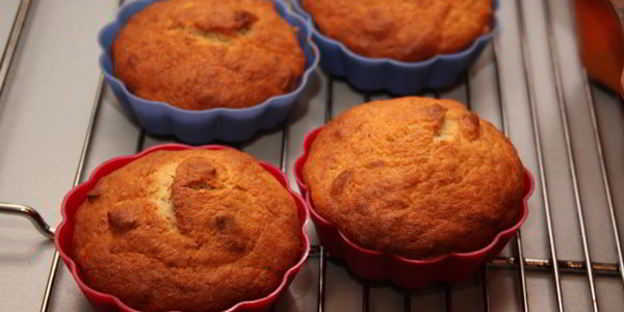 банановые кексы с орехами