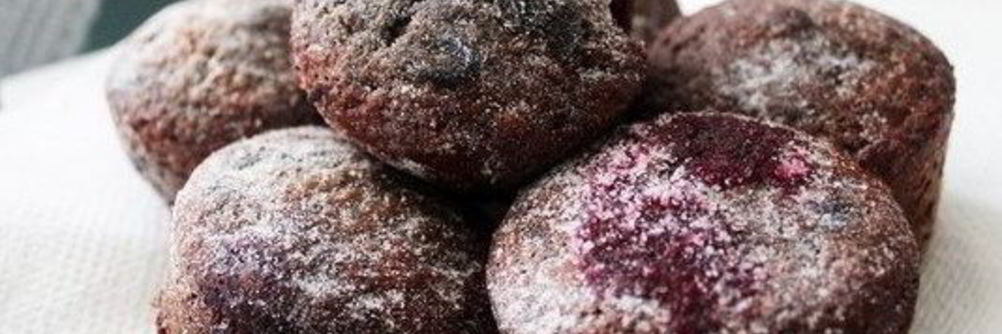 Черносмородиновые кексы