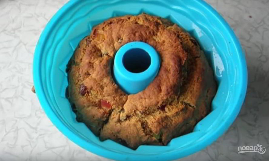 Рецепт имбирного кекса с изюмом и цукатами без сахара