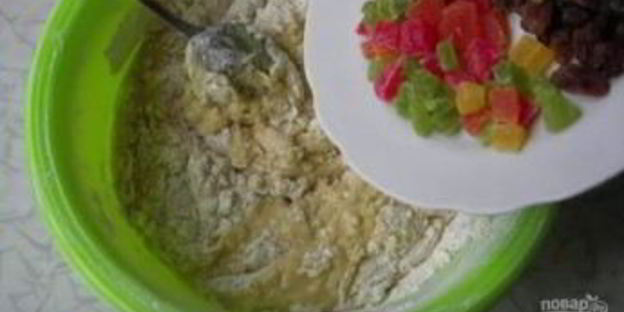 имбирный кекс с изюмом и цукатами без сахара