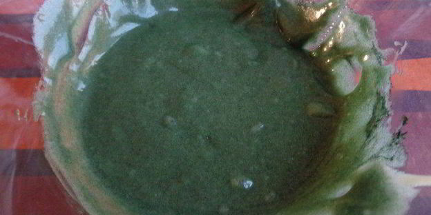 инновационный кекс с белым шоколадом и спирулиной