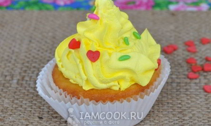 Рецепт капкейков с кремом