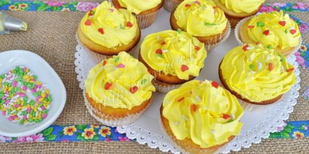 капкейки с кремом