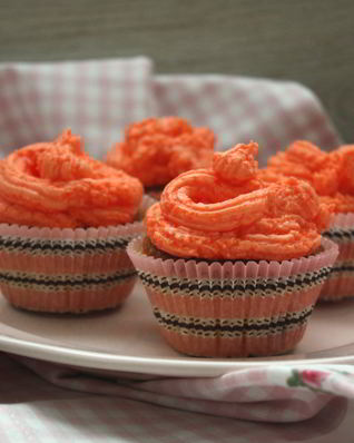 Капкейки с малиной