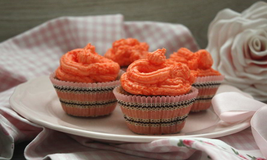 Рецепт капкейков с малиной