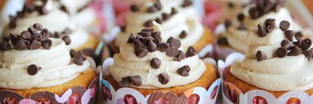 Капкейки с шоколадом и кремом