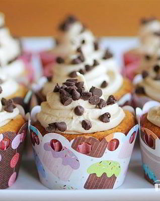 Капкейки с шоколадом и кремом