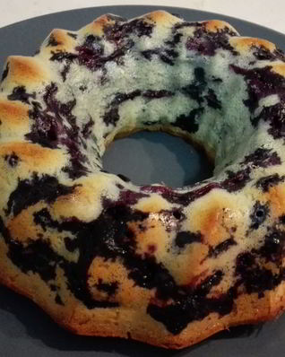 Кекс с черникой