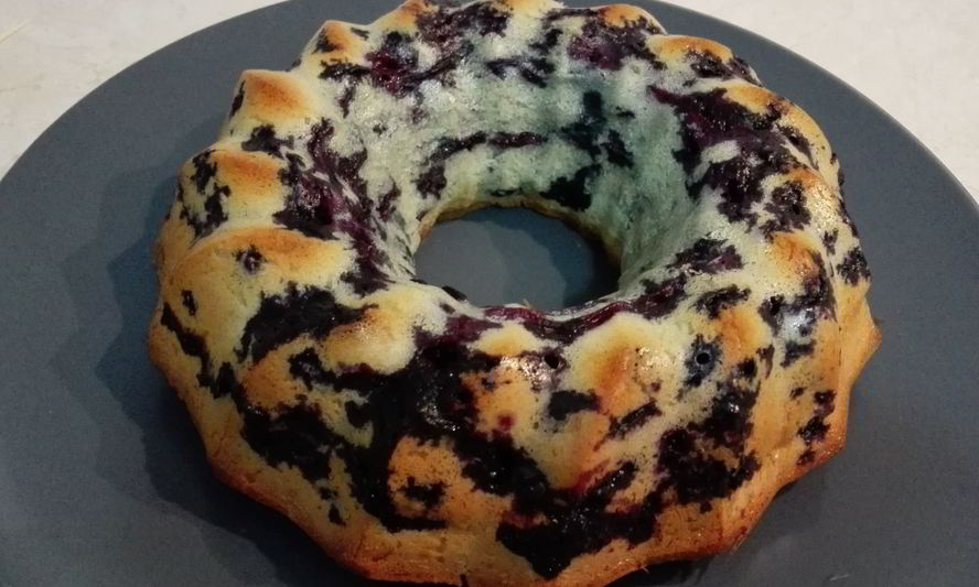 Рецепт кекса с черникой