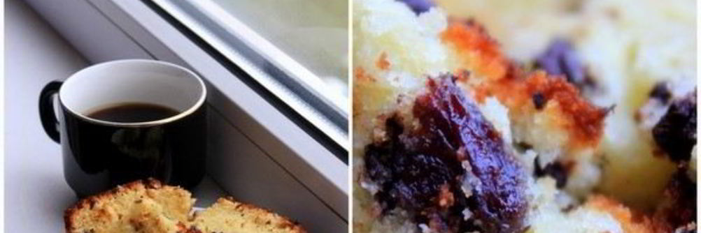 Кекс с изюмом и горьким шоколадом