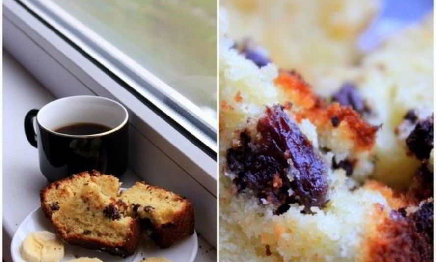 Рецепт кекса с изюмом и горьким шоколадом