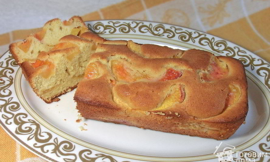 Рецепт кекса с карамелизированными нектаринами