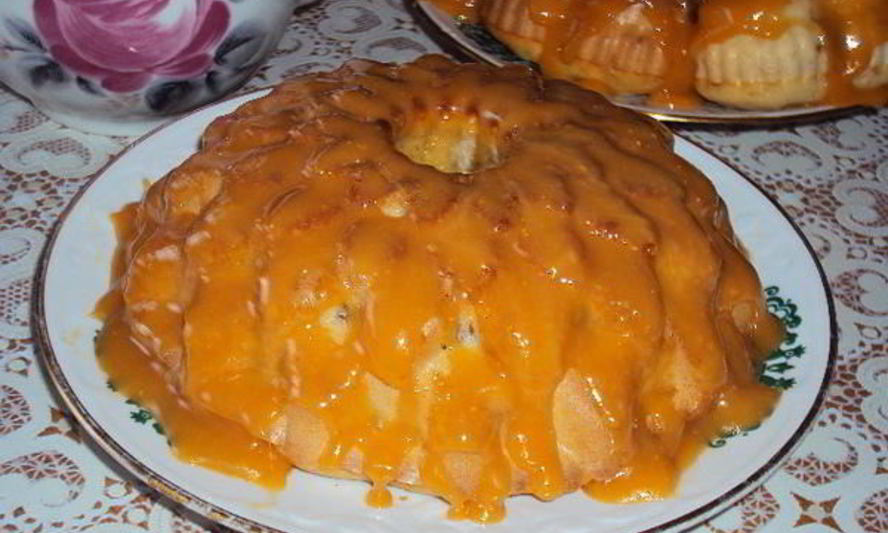 Рецепт кекса с халвой и апельсиновой глазурью