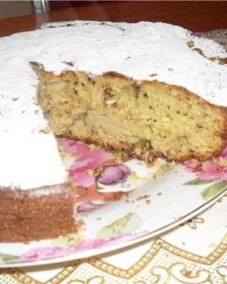 Кекс с яблоками