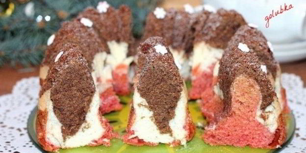 кекс шоколадно-малиновый