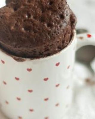 Кекс в кружке в микроволновке